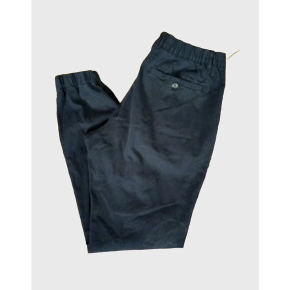 Bear bottom Men's Jogger Pants Sz Lg Tall Black Stretch Elastic Button Zip Pant - Picture 1 of 9